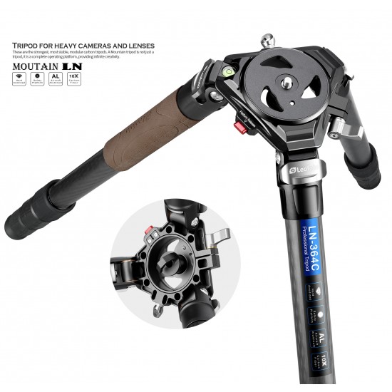 Leofoto YB-75LC Leveling Base/Half Ball Bowl