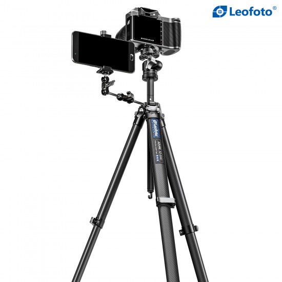 Leofoto AZ-204C Carbon Fibre Travel Tripod + LH-25R Ball Head