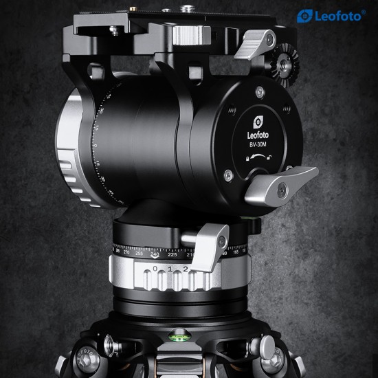 Leofoto BV-30 Professional Video Fluid Head Arca