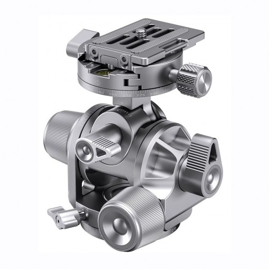 Leofoto G4 Geared Head Silver