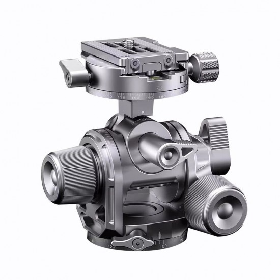 Leofoto G4 Geared Head Silver