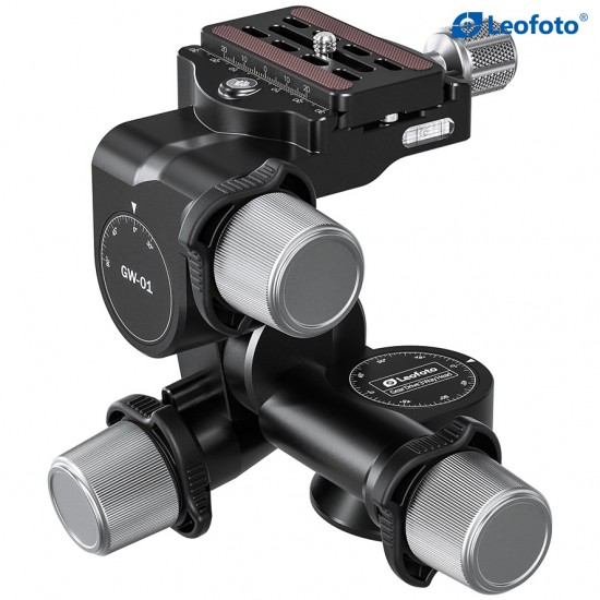 Leofoto GW-01 Gear Drive 3 Way Head