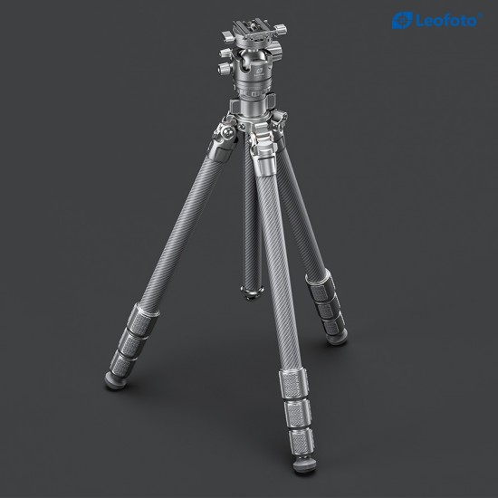 Leofoto LG-284C+LH-36R(Silver) Wings of Gods Series Tripod 28mm 4 Section Leofoto LG-284C+LH-36R(Silver) Wings of Gods Series Tripod 28mm 4 Section