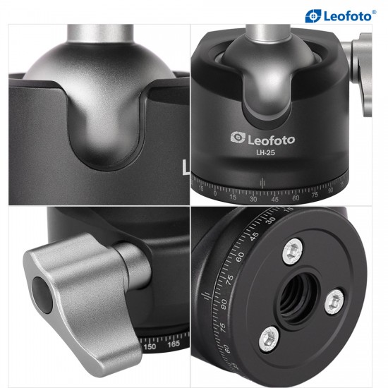 Leofoto LH-25+PU-25 Low Profile Ball Head