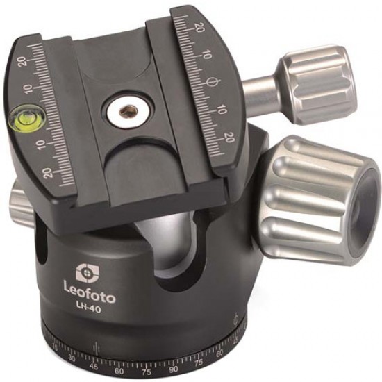 Leofoto LH-40 Low Profile Ball Head with Screw Clamp Leofoto LH-40 Low Profile Ball Head with Screw Clamp