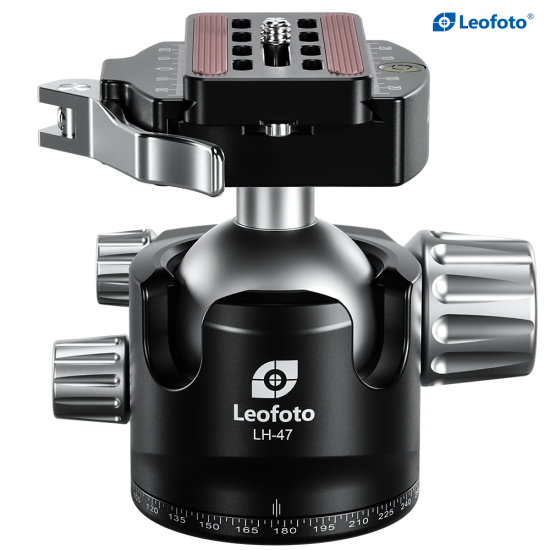 Leofoto LH-47LR Low Profile Ball Head with QR Clamp
