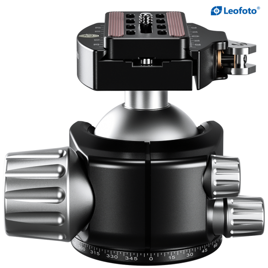Leofoto LH-55LR Low Profile Ball Head With QR Clamp