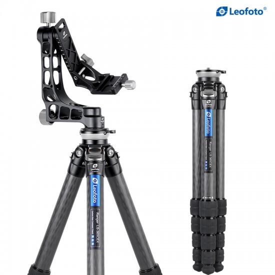 Leofoto LS-365CEX+PG-1 (Black) Leveling Head Ranger Series Tripod 36mm 5 Section 