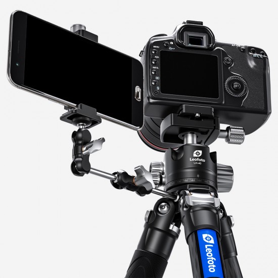 Leofoto LSR-324C+LH40 Ranger Series Tripod 32mm 4 Section Flip Lock