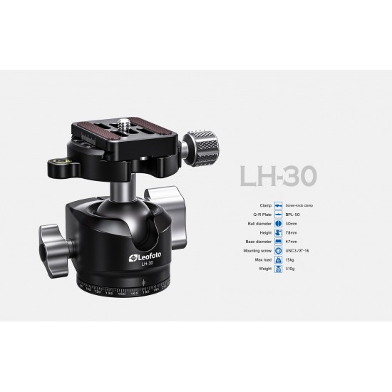 Leofoto LSR-284C+LH30 Ranger Series Tripod 28mm 4 Section Flip Lock Leofoto LSR-284C+LH30 Ranger Series Tripod 28mm 4 Section Flip Lock