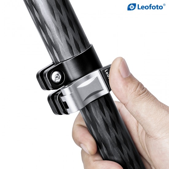 Leofoto LV-284C 4-Section Manba Carbon Fiber Tripod for use with with BV-5 Head System