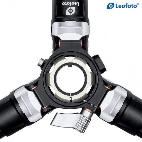 Leofoto LV-284C 4-Section Manba Carbon Fiber Tripod for use with with BV-5 Head System