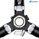 Leofoto LV-284C 4-Section Manba Carbon Fiber Tripod for use with with BV-5 Head System