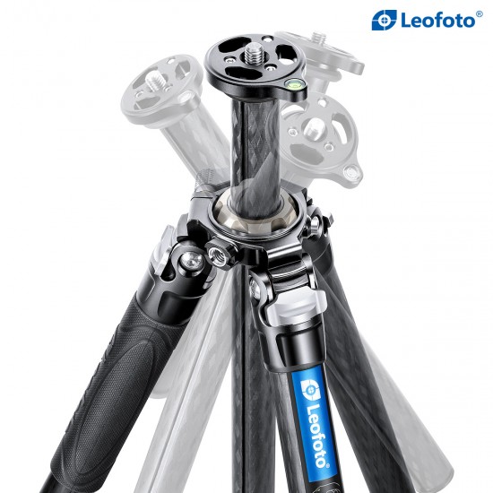 Leofoto LV-324C 4-Section Manba Carbon Fiber Tripod for use with with BV-10/5 Head System