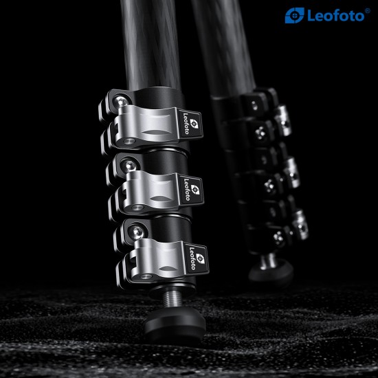 Leofoto LV-324C 4-Section Manba Carbon Fiber Tripod for use with with BV-10/5 Head System