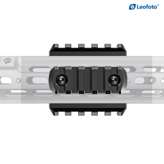 Leofoto MLP-60 M-LOK PICATINNY RAIL ALUMINUM 5 SLOT PLATE Leofoto MLP-60 M-LOK PICATINNY RAIL ALUMINUM 5 SLOT PLATE