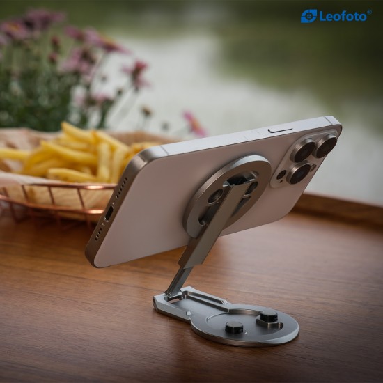 Leofoto PM-05 Dual Sided Magnetic Foldable Phone Stand Black